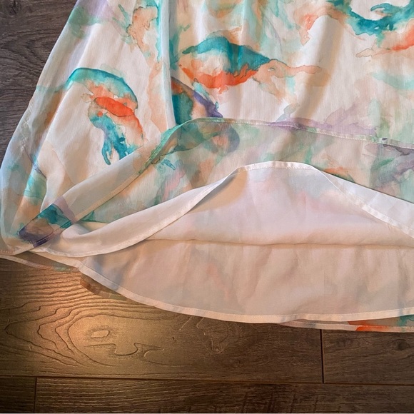 Zara dress watercolour koi fish summer dress lined - Picture 5 of 8